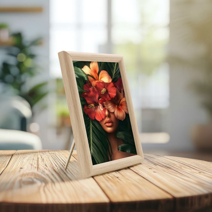 Ceanothe Cadre Photo 13x18 cm en Bois et Noir Convient au A6 et Carte Postale Collection LOFT Verre acrylique Incassable – Fabriqué en France