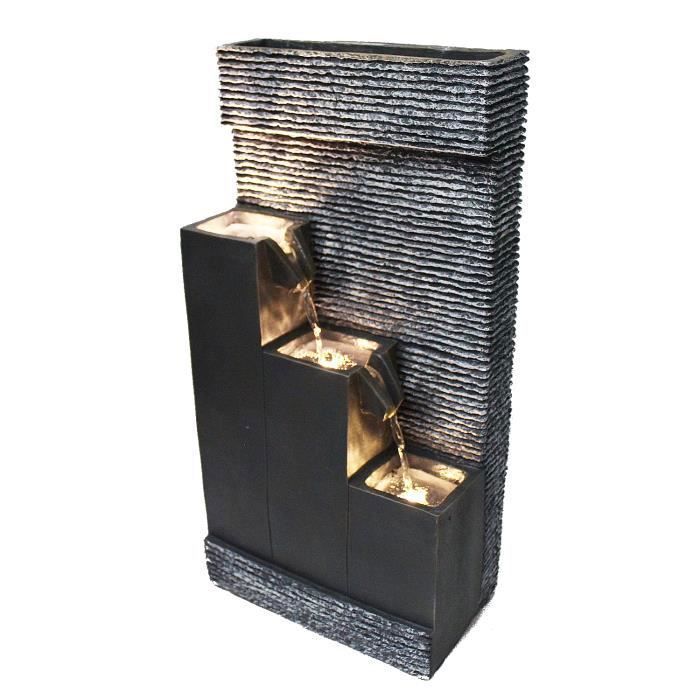 Arnusa Fontaine BK845 avec éclairage LED Fontaine de Jardin avec Bassin de décoration Fontaine d'intérieur - Maison