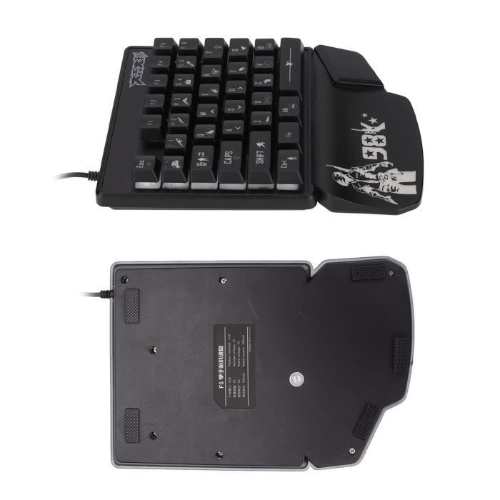 Clavier De Jeu USB à Une Main 35 Touches + Cadeau De Souris Pour PC Gamer  Laptop Gamer - Cdiscount Informatique