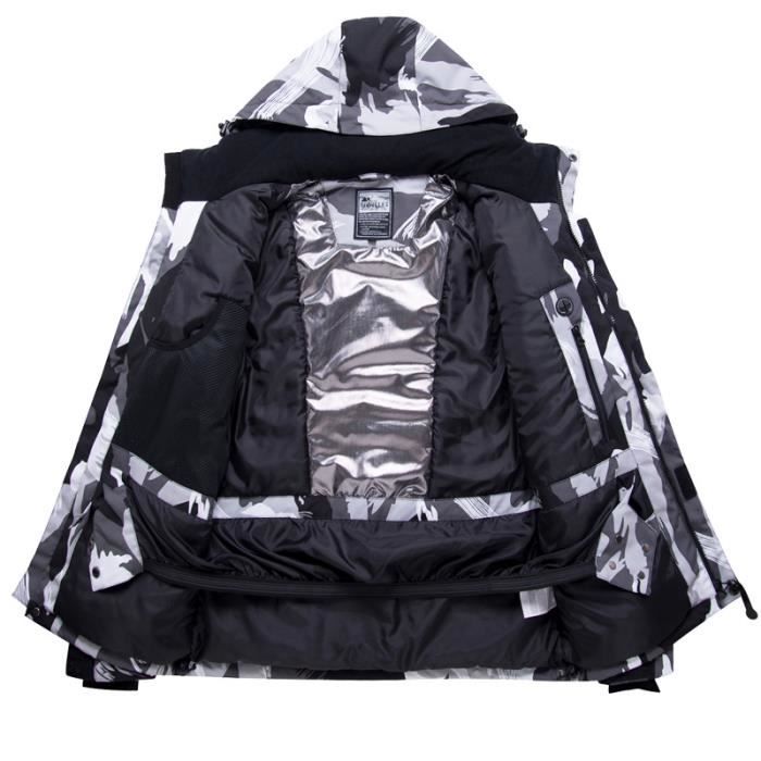 Combinaison hotsell ski camouflage