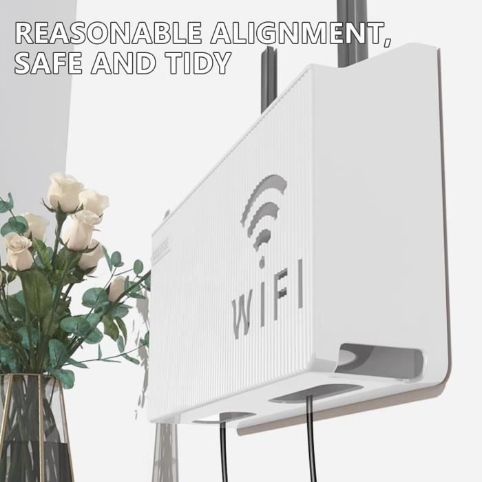FAELNK Routeur Boîte de Rangement Murale pour Routeur WiFi Support Box ...