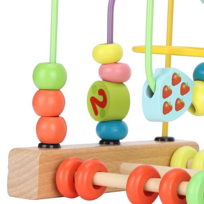 KAKET Jouets De Dentition En Bois, Cube D'activités Pour Enfants Labyrinthe De Perles Et Jeu Association De Formes 5 En 1 79941651 KAKET Jouets De Dentition En Bois, Cube D'activités Pour Enfants Labyrinthe De Perles Et Jeu Association De Formes 5 En 1 79941651