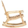 🌷6413Super Magnifique-Chaise à Bascule Fauteuil à Bascule, Rocking-Chair, Fauteuil berçant -Fauteuil  de jardin Bois de manguier so-2