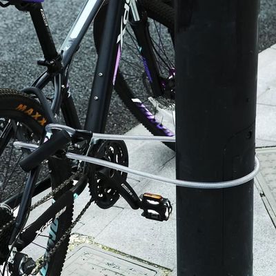 Antivol Vélo En U Avec Câble 1.2m - Acier Renforcé, Support De Montage, 1.65kg