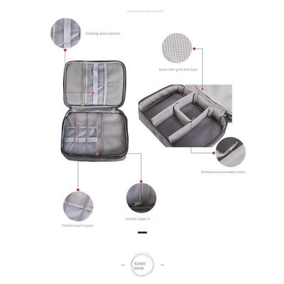 Housse de rangement,Câble de voyage organisateur sac chargeur fils  numérique Gadget pochette USB casque étui - Type D Gray Bag - Cdiscount  Maison