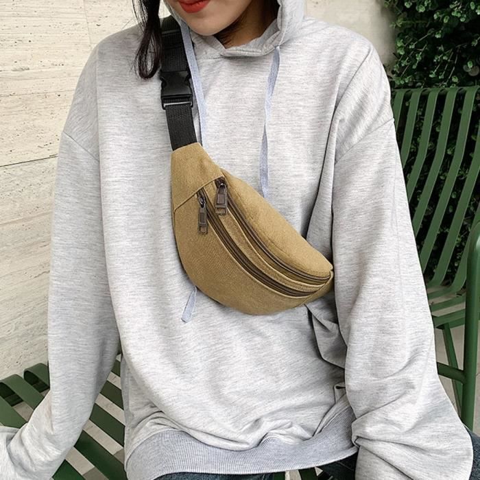 Sac banane Sac de ceinture rond Vintage pour hommes sacoche de