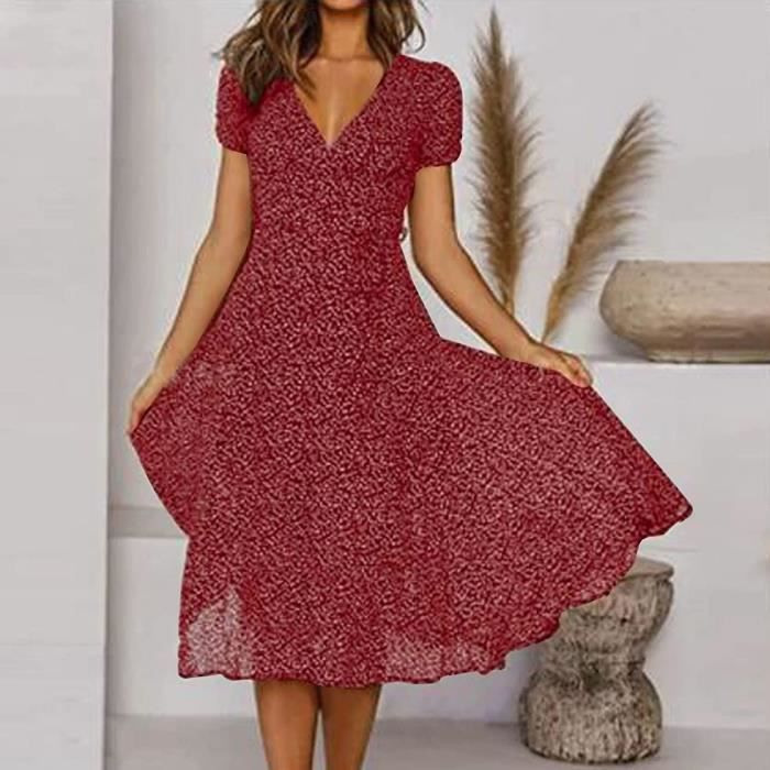 Robe longue lie de vin online