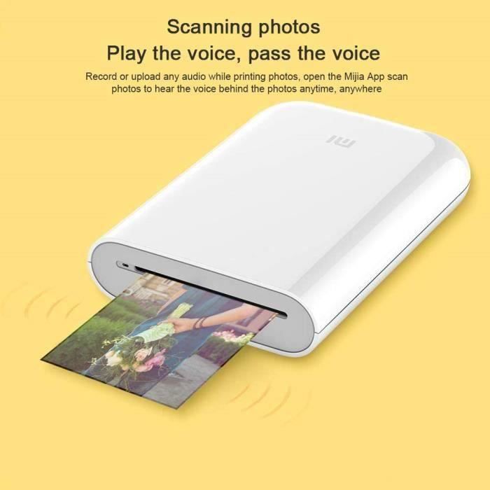 Imprimante photo portable Xiaomi Mi + 20 feuilles de papier photo