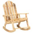 🌷6413Super Magnifique-Chaise à Bascule Fauteuil à Bascule, Rocking-Chair, Fauteuil berçant -Fauteuil  de jardin Bois de manguier so-3