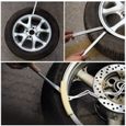Lot de 3 barres de foule de pneus, outil de réparation de démonte-pneu en acier au manganèse de 30 cm (argent)-3