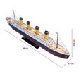 Puzzle 3D Bateau - Maquette Titanic A Construire avec LED, Puzzles 3D, Maquettes De Navires, Jeux D'assemblage, 266 Pièces, 4h-3