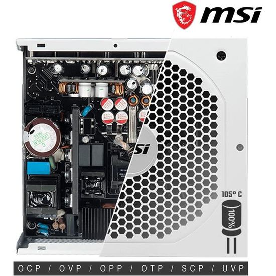 MSI Alimentation PC MPG A750GF - 750W 80+ Gold Modulaire - Cdiscount  Informatique