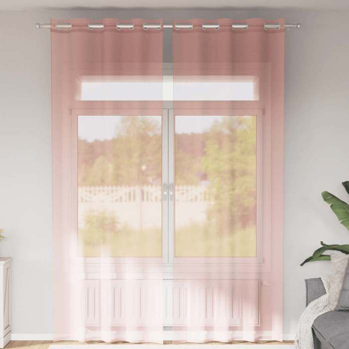 Deconovo Rideaux pour Chambre d'enfant Fille - Voilages avec Œillets