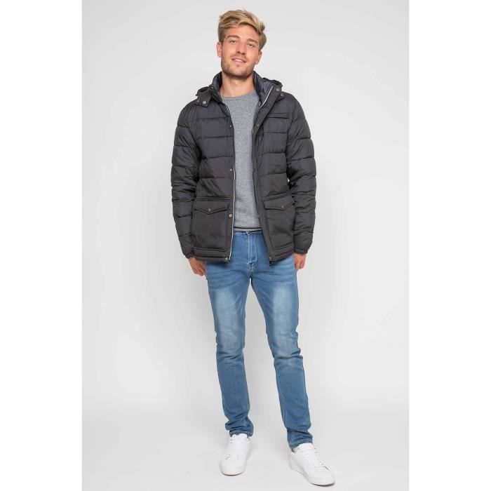 Doudoune ALPINE Noir Cdiscount Pr t Porter