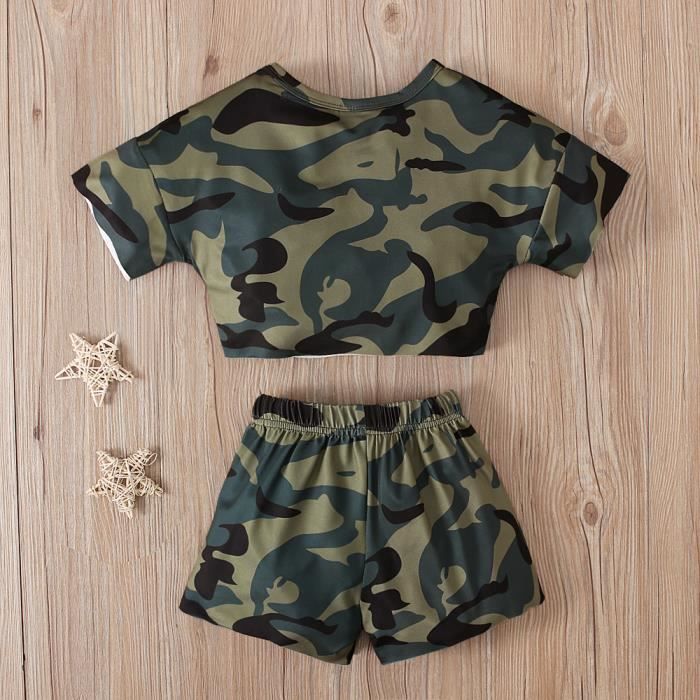 Short camouflage shop fille