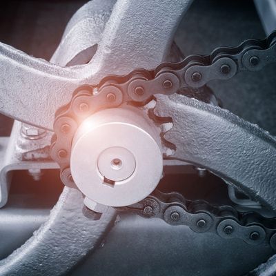 Sourcing Map #25 Chaîne Rouleau Pignon, 6mm Alésage 1/4" Pas 16 Dent Simple Brin Chaîne Pignon, C45 Carbone Acier 25 Rouleau Chaîne Pignon Avec Ensemble Vis Pour ISO 04C Chaîne, 2pcs