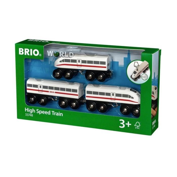 Train TGV INOUI SNCF - BRIO - Circuit en bois - dès 3 ans - 36087 - Jeux - Jouets