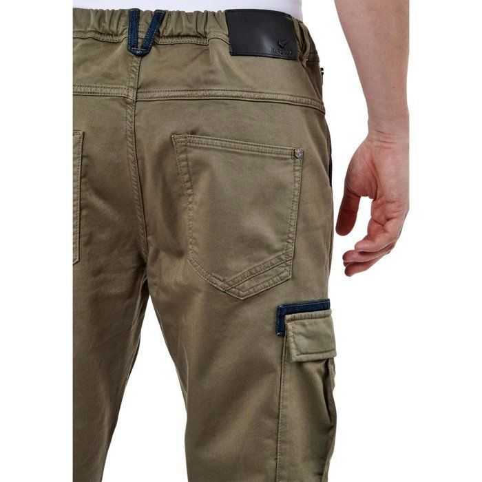 Capabes Pantalon à Cordon Extensible à Taille élastique pour Hommes