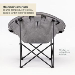 TecTake® Fauteuil de Jardin Chaise Longue Pliable & Inclinable avec