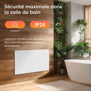 Lot De 3 Radiateurs électriques Sauter à Inertie Fluide – 1500W / 2000W – Blanc