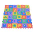 Puzzle tapis 36 pcs en mousse pour bébé contre planchers - sols froids-0