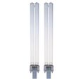 Lampe de stérilisation UV pour aquarium - SODIAL - 2pcs 11W - G23 base - Blanc-0