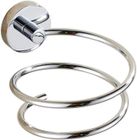 RICEEL Support mural chromé pour sèche-cheveux, rangement/support pour sèche-cheveux en acier inoxydable 304 (11x8.5x13CM)