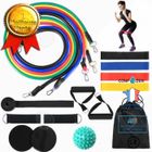CONFOZEN C® 18 combinaisons de bandes de résistance sportives, kits d'exercices d'étirement de fitness, pour le fitness à domicile