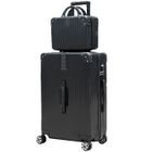 XINXU Set de 2 Valises Rigides -1 Valises+1 Vanity- 4 roues universelles - serrure à combinaison -noir