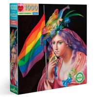 Puzzle carré 1000 pièces - Eeboo - Liberty Rainbow - Pour Adulte - 1000 pièces - Intérieur