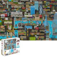 Puzzle bopster 8-bit pixels Londres 500 pièces - bopster - Niveau 2 - Bleu - Mixte