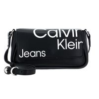 Calvin Klein CKJ Sleek Flap Convertible Shoulder Bag 20 Black AOP [192278] -  sac à épaule bandoulière sacoche