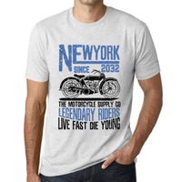 Homme Tee-Shirt Des Motos De Légende Depuis 2032 – Motorcycle Legendary Riders Since 2032 – Vintage T-Shirt Blanc