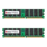 2pcs QUMOX 1Go DDR 400MHz PC-3200 (184 broches) DIMM mémoire ordinateur de bureau
