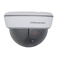 Caméra en forme de dôme - RELAXDAYS - 10043448-0 - Alarme factice - LED clignotante - Blanc