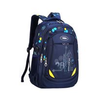 Collège sac à dos sac de camping cartable école primaire enfants garçons et filles  étanche-bleu saphir