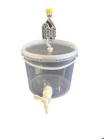 SILPLAST Récipient de fermentation complet de 20 l - Kit complet : seau de fermentation avec tube de fermentation et caoutchouc d'étanchéité et robinet d'écoulement en plastique, seau pour bière ou