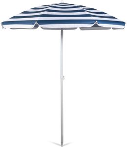 PARASOL Parasol de plage portable 15 m Mobilier d'extérieur Rayures bleues et blanches.[Z265]