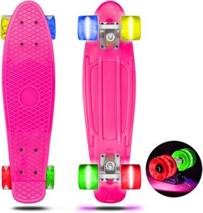 SKATEBOARD - LONGBOARD Skateboard Complet Pour Débutants Avec Roues Led –