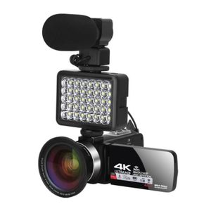 Accessoires caméscopes Camescope 4K, avec Zoom numérique 64X, Connexion  avec télescope-lumière LED-Microphone et Autres 2351 - Cdiscount Appareil  Photo