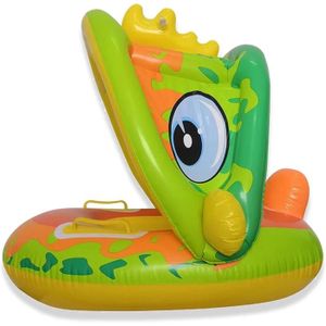 BOUÉE - BRASSARD Baby Pool Float mit Verdeck,Schwimmboot mit Sonnen