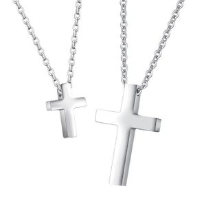 Men/'s Gold et Ton Argent En Acier Inoxydable Jésus Pendentif Prière Collier Chaîne