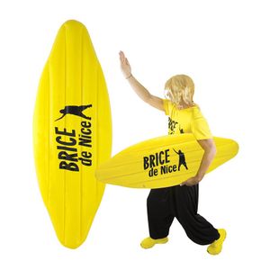 DÉGUISEMENT - PANOPLIE Planche de surf gonflable Brice de Nice - Jaune - Adulte