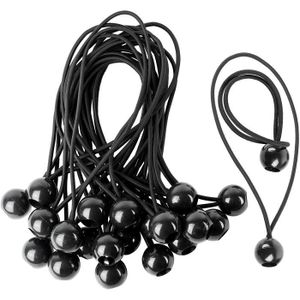 Cordes élastiques pour bâche à boules - Noir - Avec sangle à boules - Pour  trampoline - Utilisées pour ranger
