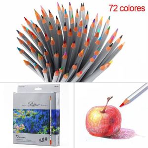 CRAYON DE COULEUR Lot de 72 Crayons de couleur aquarellable pastel 7