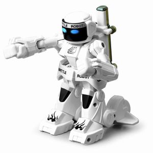 ROBOT - ANIMAL ANIMÉ Blanc - Robot de combat RC de boxe 2.4G, télécomma