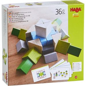 ASSEMBLAGE CONSTRUCTION Jeu d'assemblage en 3D Mosaïque Nordic - HABA - Bois PEFC - 36 pièces