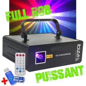 ECLAIRAGE LASER Laser - Ibiza Light SCAN500RGB - 5 ou 34 canaux DM
