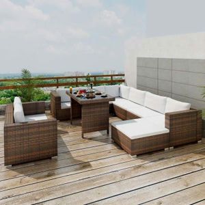 Coussin Pour Salon De Jardin Rotin Exterieur Achat Vente Pas Cher