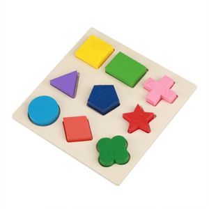 CASSE-TÊTE VINGVO Jouet géométrique Kit de Jouets Éducatifs en Bois pour Enfant Puzzle de Construction de Blocs jouets casse-tete une partie